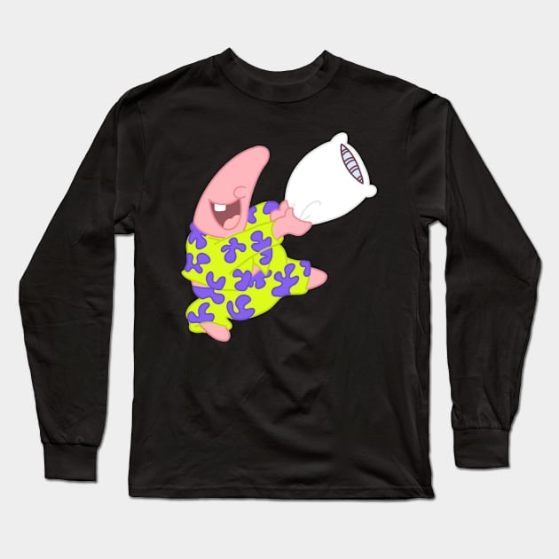 Patrick Pillow Party Long Sleeve T-Shirt by VinylPatch